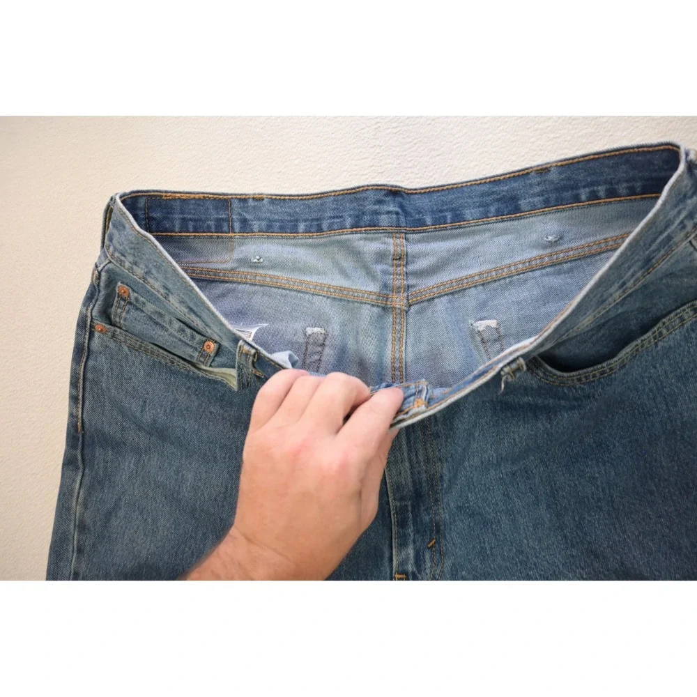 Levis 550 Relaxed Fit Jeans Mens 40x30 Blue Denim Straight Leg Pants Excellent
